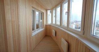 Внутренняя отделка лоджии Киров, цена от 206 руб. м2